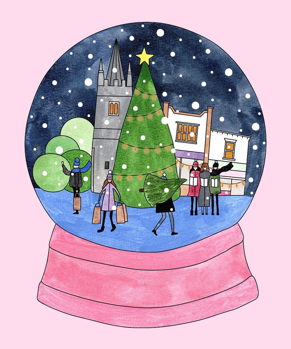 Snow Globe Illustration